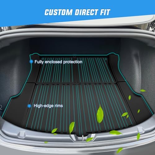 Nilight Cargo Mats for Tesla Model 3 2017 2018 2019 2020 2021 2022 2023