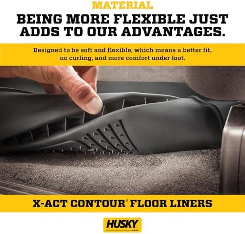 Husky Liners X-act Contour Floor Mats | Fits 2022-2025 Jeep Grand Cherokee (Excludes 4XE) | 2nd Row, 1-pc Black - 51701