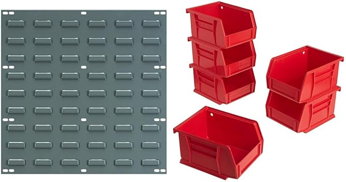 Akro-Mils 30618 Heavy Duty Wall Mount Garage Storage Steel Louvered Panel | by Akro-Mils