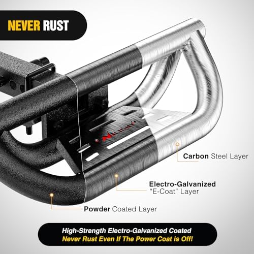 Nilight Drop Hitch Step 2" Receiver Universal for Pickups Trucks SUVs ATVs