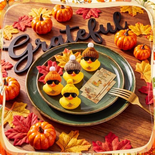 Liliful 24 Sets Thanksgiving Christian Rubber Ducks Fall Goodies - Image 3