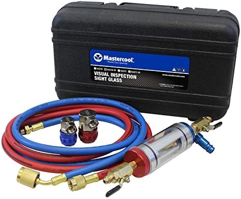 Mastercool 53376-YF R1234yf Visual Inspection Sight Glass with Couplers by Mastercool