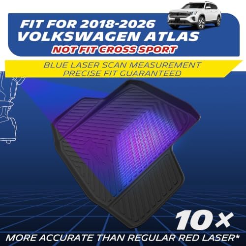 Michelin Vehicle Mats for 2018-2026 Volkswagen VW Atlas, Trunk/Backrest Mat