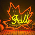 Fall Neon Sign Maple Neon Light for Wall Decor Dimmable Thanksgiving Neon Sign for Thanksgiving Autumn Theme Party Holiday Gift Lamp Decor by zikdhf