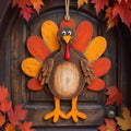Yalikop Thanksgiving Door Sign 3D Wooden Turkey Decoration by Yalikop