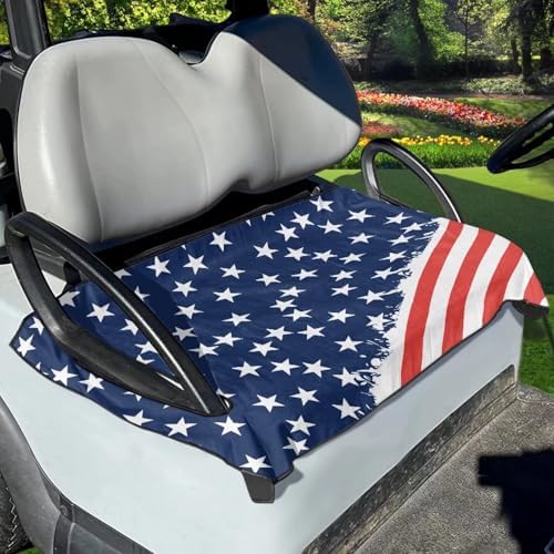 Yewattles Golf Cart Seat Cover Portable Club Car Seat Towel Universal Fit 2-Seat Golf Cart by Yewattles