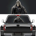 Retro Grim Reaper Truck Rear Window Graphic Decals, Horror Dark Gothic Skeleton Pickup Car Window Stickers Truck Back Window Film Decal for Trucks SUV 66 x 22 inch