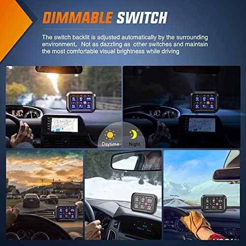 Nilight 6 Gang Switch Panel Relay System Automatic Dimmable