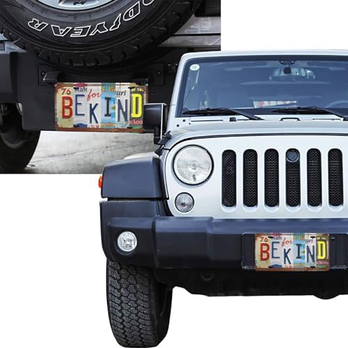 Be Kind Front License Plate 6" * 12" for Women