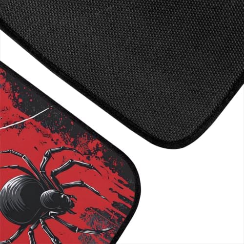 Red Spider Car Carpet Floor Mat Gothic Rubber Heel Pad 4PC Non Slip Car Mats Full Set, Black White Wolf Lover All Weather Auto Mats Fit SUV Truck