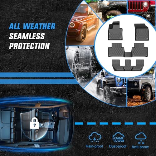 Nilight TPE Floor Mats for Volvo XC90 (Only for Plug-in Hybrid Models)