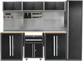 JZD Metal Workshop Cabinet System, Garage Organization Tools Storage, No Wall by JZD