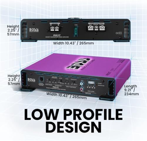 BOSS Audio Systems R1100M-P 1100 High Output Monoblock Car Amplifier