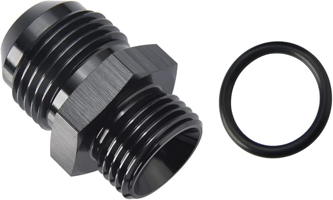 10AN Male Flare to 8AN ORB O-ring Boss Fuel Pump Rail Adapter Fitting Aluminum - Image 4