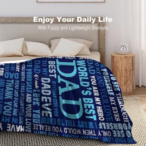 Socira Dad Blanket Throw Blanket to My Dad Gifts for Father Soft Sofa Throws for Travel Camping Bed Home Decor Car Father Birthday Gift 50"*60"（130 * 150cm） - Image 6