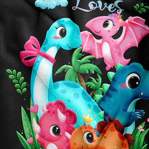 Amonee-YL Dinosaur Blanket, Dinosaur Blanket for Girls 40"X50", Dino Gifts - Image 2