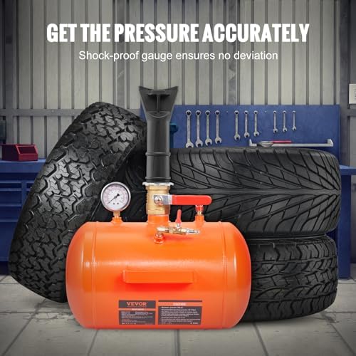 VEVOR Tire Bead Seater, 5 Gal/19L Air Tire Bead Blaster with Pressure Gauge & Handle, 145 PSI Seating Tool Inflator Tank, 85-116 PSI Operating Pressure for Car Truck ATV - Image 5