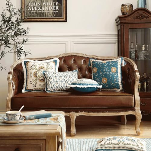 patdrea French Vintage Lumbar Throw Pillow Cover,12"x20",Set of 2 - Image 3