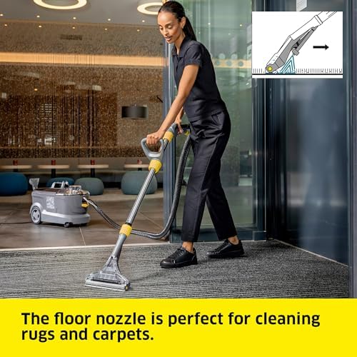 Kärcher Puzzi 10/1 Commercial Carpet Extractor 12.5 PSI - Spot Cleaner, Stain Remover, Area Rugs, Car and Auto Detailing, Carpet and Upholstery Cleaner - Onboard Accessory Storage - 4.9 Gallon