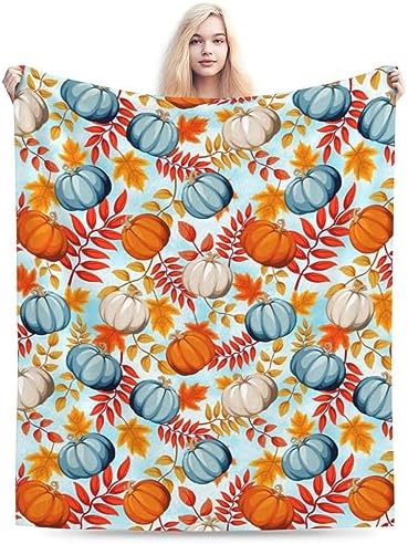 Socira Fall Throw Blanket Pumpkin Blanket Autumn Throws - Image 5