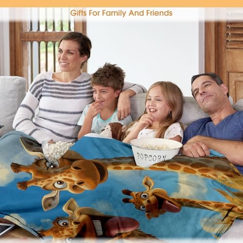 Giraffe Blanket for Adults Women Men Girls Boys Birthday Christmas Halloween Easter Father's Day Dad Husband Boyfriend Son Throw Blanket 60"x80" - Image 5