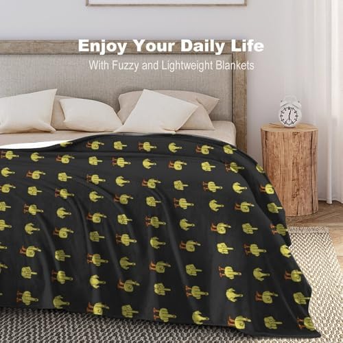 Socira Funny Duck Finger Blanket Throw Blanket Funny Duck Finger Gifts for Women Men Soft Sofa Throws for Travel Camping Bed Home Decor Car Birthday Gift 60"*80"（150 * 200cm） - Image 6