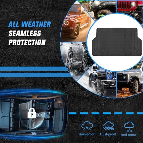 Nilight Rubber Cargo Mats for Cars Trucks SUVs