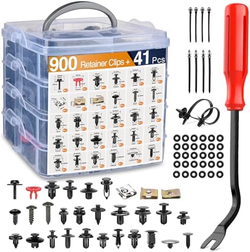 GOOACC 941Pcs Car Retainer Clips and Auto Body Fasteners Assortment by GOOACC