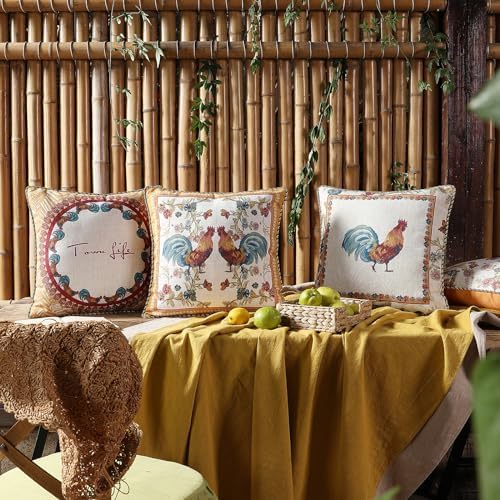 patdrea Designer French Vintage Pillow Cover,18"x18",Set of 2 - Image 6