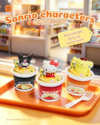 Hello Kitty Light Up Absorption Movable Sway Sanrio Kuromi Pompompurin - Image 2