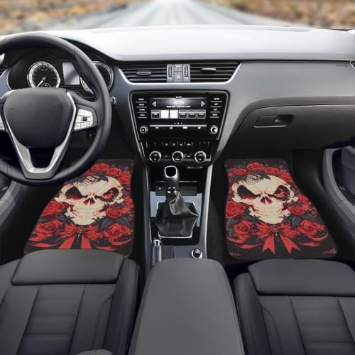 Gothic Skull Car Mats Set of 4,