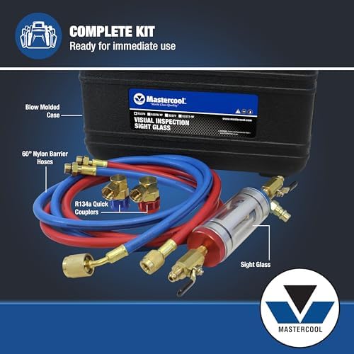Mastercool 53376 R134a Visual Inspection Sight Glass with Quick Couplers - Image 6