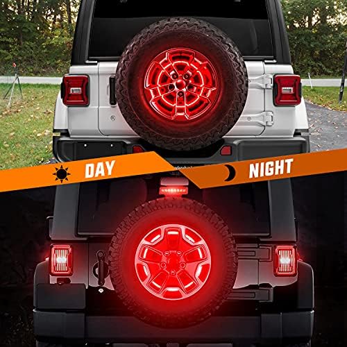 Nilight Spare Tire Brake Light, 3rd Brake Light for Jeep Wrangler JK JKU