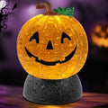 Halloween Snow Globe Lantern Pumpkin Lighted Halloween Snow Globes Battery Operated or USB Powered with 6H Timer Musical Snow Globe Glitter for Spooky Party Home Table Decorations (Pumpkin) by Xyvoxme