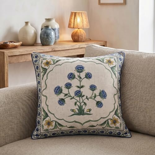 patdrea Designer French Vintage Throw Pillow Cover,18"x18" - Image 2