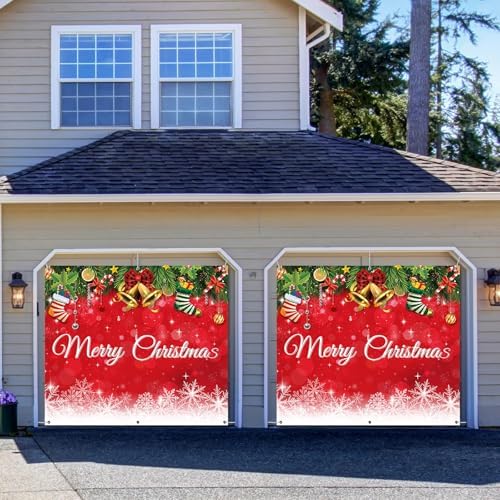 Teenyyou Christmas Garage Door Decorations 7 x 8 ft - Image 5