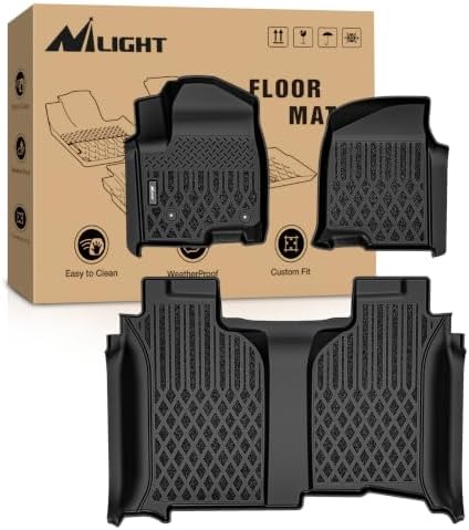 Nilight Floor Mat for Chevy Silverado GMC Sierra 1500 2500 3500 2019-2026