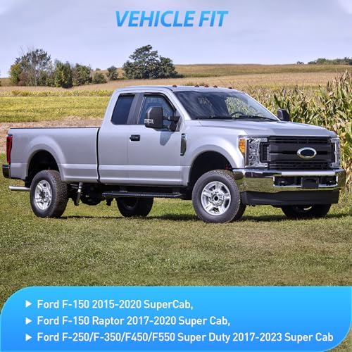 Nilight in Channel Rain Guards for Ford F150 Raptor 2015-2020 Super Cab