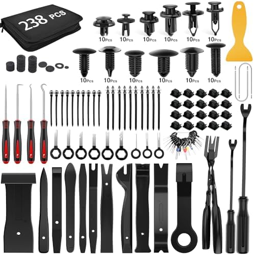 GOOACC 238Pcs Trim Removal Tool Auto Push Pin Bumper Retainer Clip Set by GOOACC