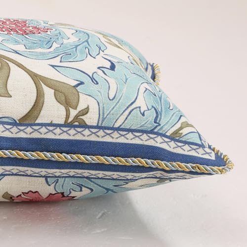 patdrea Designer Vintage Blue Lumbar Throw Pillow Cover,12"x20" - Image 4