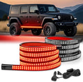 Nilight 2PCS 70 Inch Running Board LED Lights Strip Red for Truck