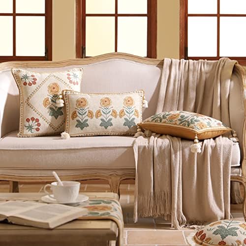 patdrea Designer French Vintage Pillow Cover,12"x20",Set of 2 - Image 6