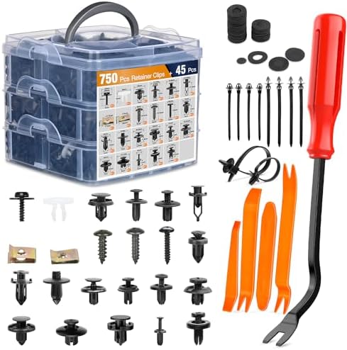 GOOACC 795Pcs Car Push Retainer Clips & Auto Fasteners Assortment 23 Sizes by GOOACC