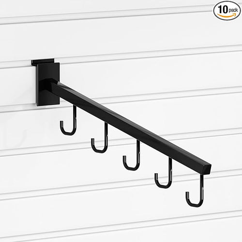 10-Pack 17-Inch Slatwall Waterfall Display Hooks by Unknown
