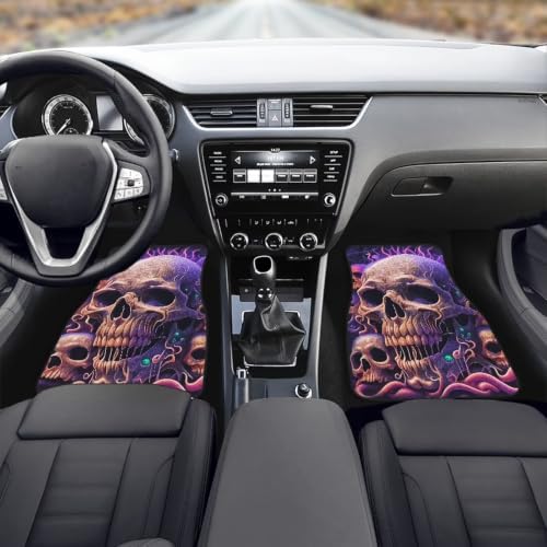 Skull Floor Mats All Weather Car 1st & 2nd Floor Mats