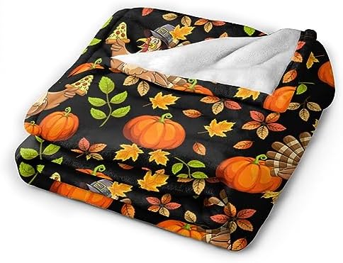Socira Thanksgiving Throw Blanket Turkey Blankets Plush Gifts for Women Men - Image 6