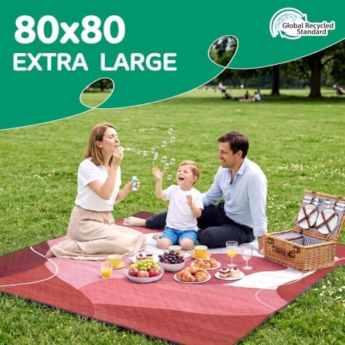 RYCHIC Waterproof Beach Blanket Picnic Outdoor Camping Mat Rug Women Christmas Xmas Birthday Gift Ideas Mother Day Mom Mama Mother Day Daughter Son Law Unique Who Have Everything Good Busy Useful - Image 2