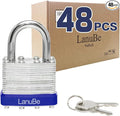 LanuBe Lock Laminated keyed Padlock, keyed Alike Locks, Normal Shackle by LanuBe