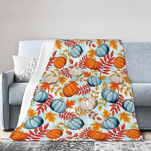 Socira Fall Throw Blanket Pumpkin Blanket Autumn Throws - Image 2