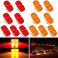 Nilight Double Bullseye Marker Light 14PCS Red Amber 10LED Rectangular